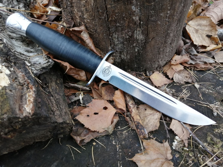 Нож туристический "Финка-2" кожа, Златоуст АиР