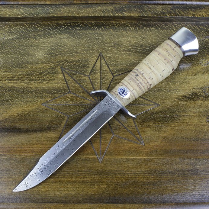 Нож разделочный "Штрафбат" береста, алюминий, ZD 0803, Златоуст АиР