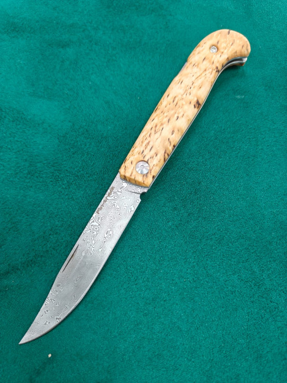 Нож складной Fin-track ZDI-1016 карельская береза