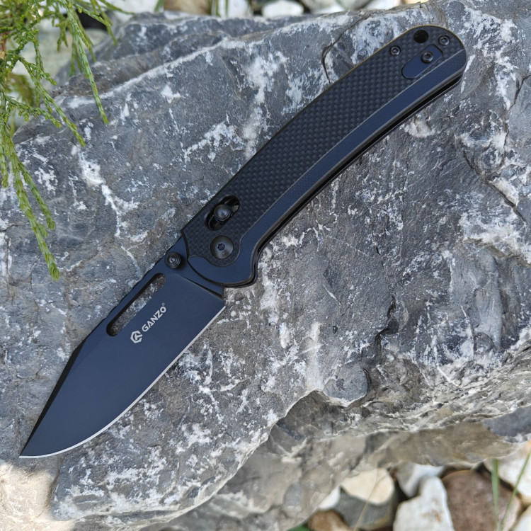 Нож складной туристический Ganzo G768PT-BK
