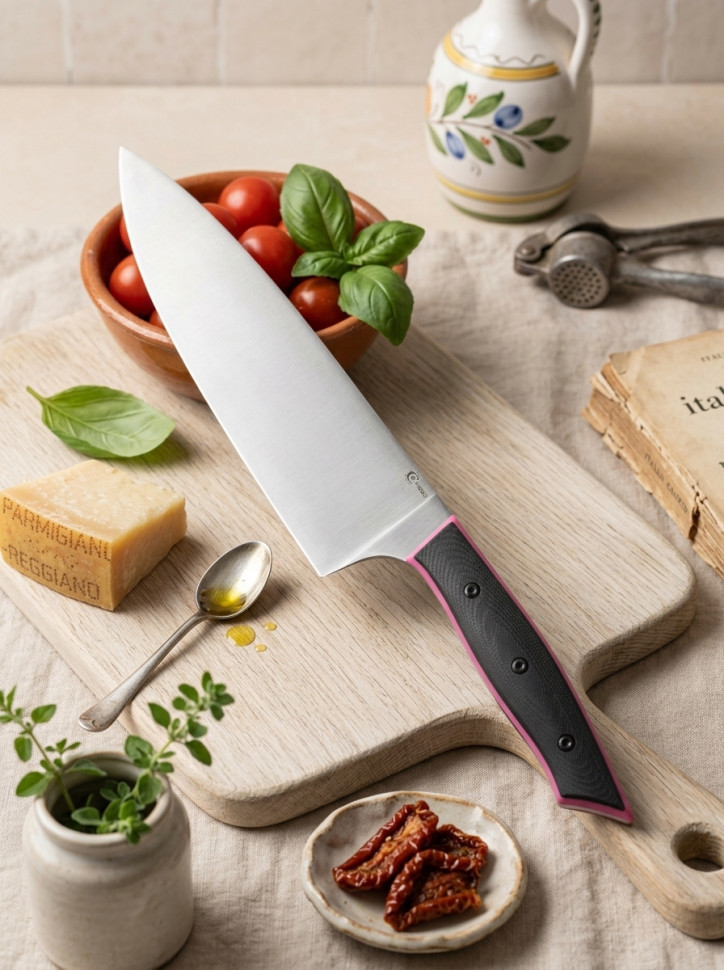 Кухонный нож Хозяин Шеф сталь N690 рукоять G10