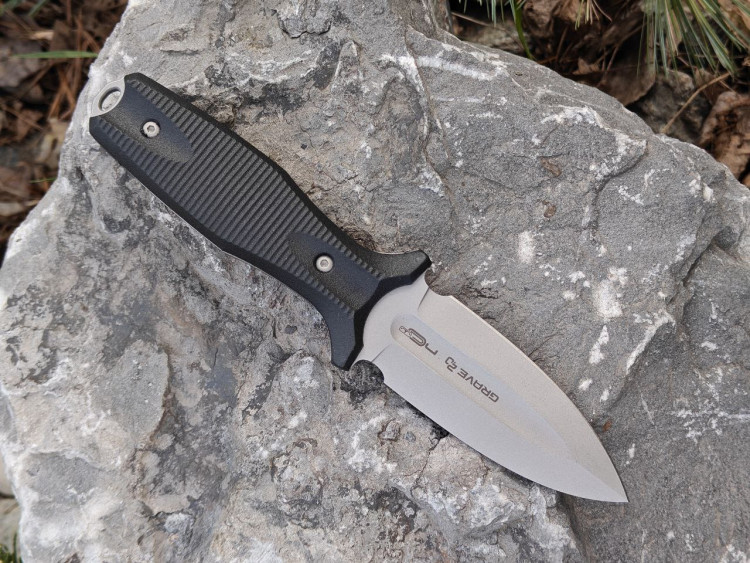 Нож NC Custom Grave 2.0 (AUS-8 Stonewash, Elastron)
