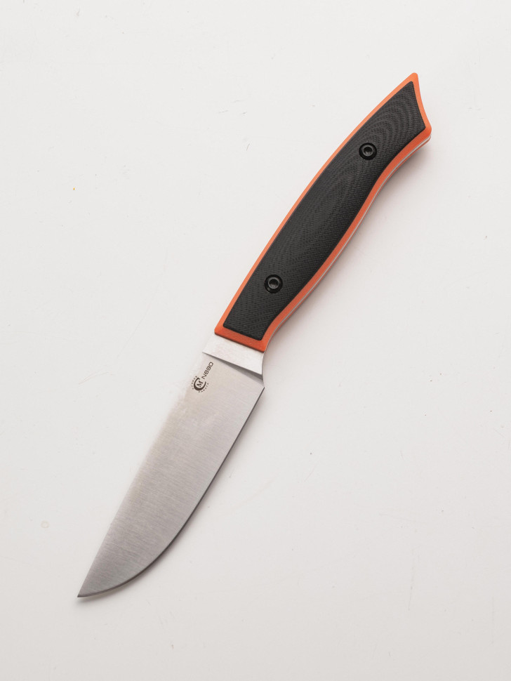 Кухонный нож Хозяин сталь N690 Овощной с кожаным чехлом рукоять G10
