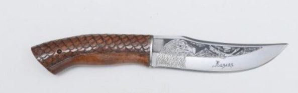 Нож туристический "Вулкан", сборный, резной, Кизляр