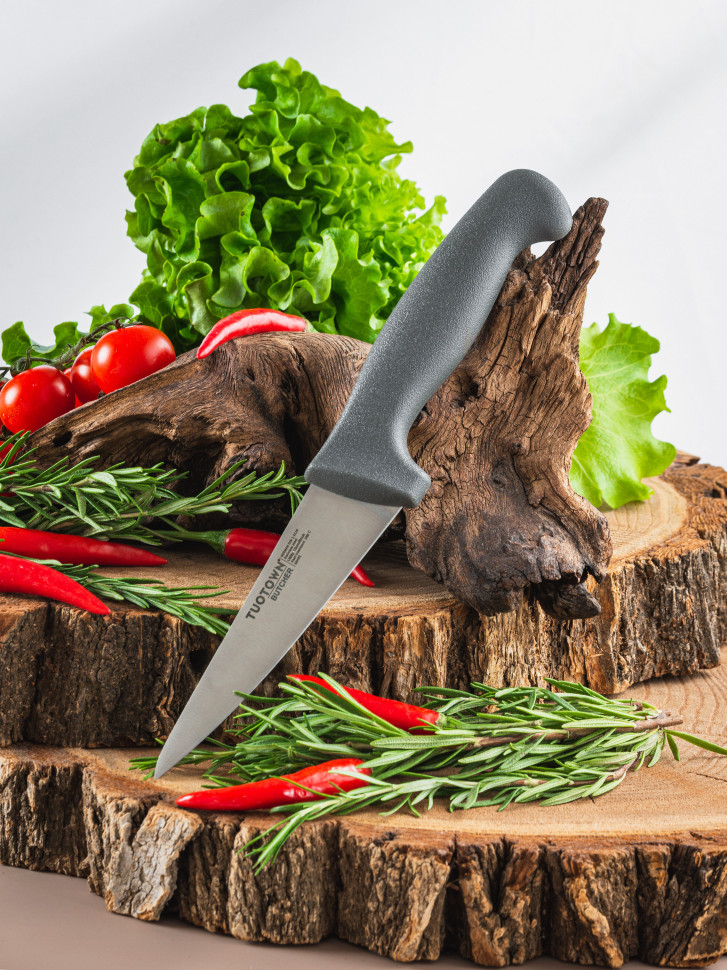 Кухонный нож для овощей фруктов универсальный рукоять полипропилен сталь German din 1.4116