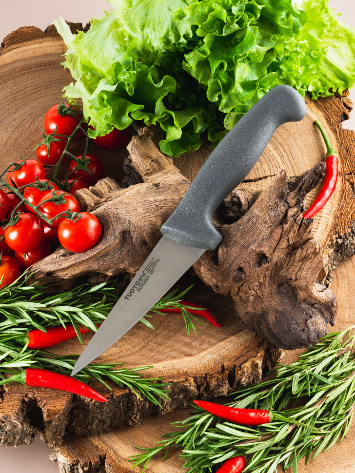 Кухонный нож для овощей фруктов универсальный рукоять полипропилен сталь German din 1.4116