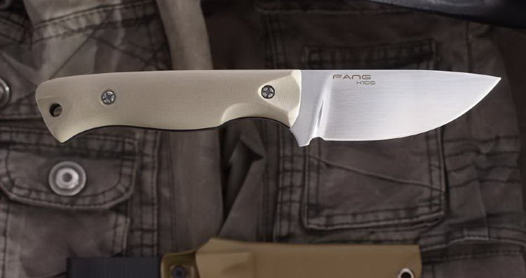 Нож туристический "Fang", tan, satin, N.C.Custom