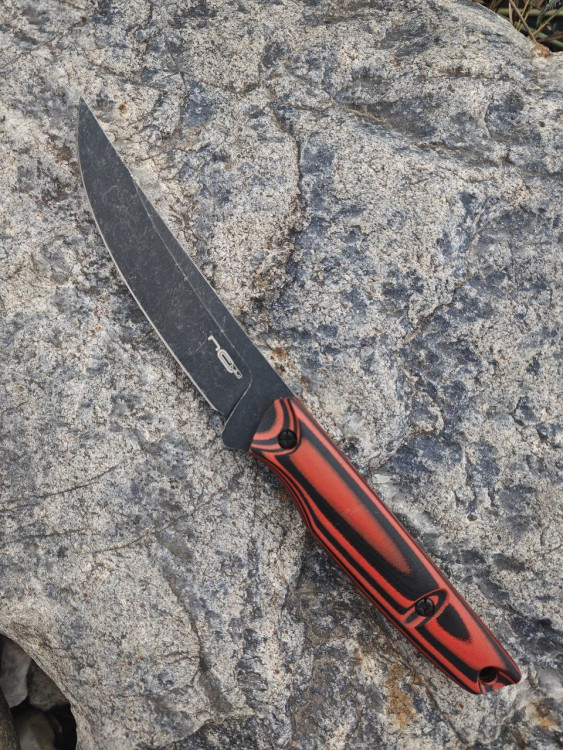 Нож туристический "Scar red black", N.C.Custom