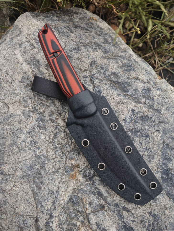 Нож туристический "Scar red black", N.C.Custom