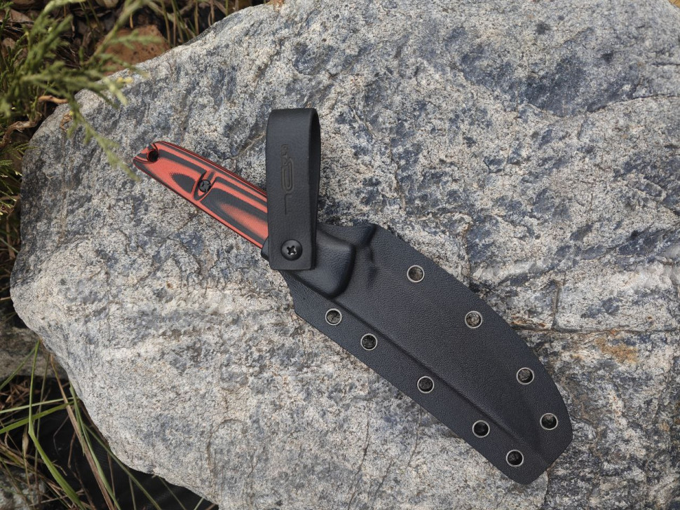 Нож туристический "Scar red black", N.C.Custom