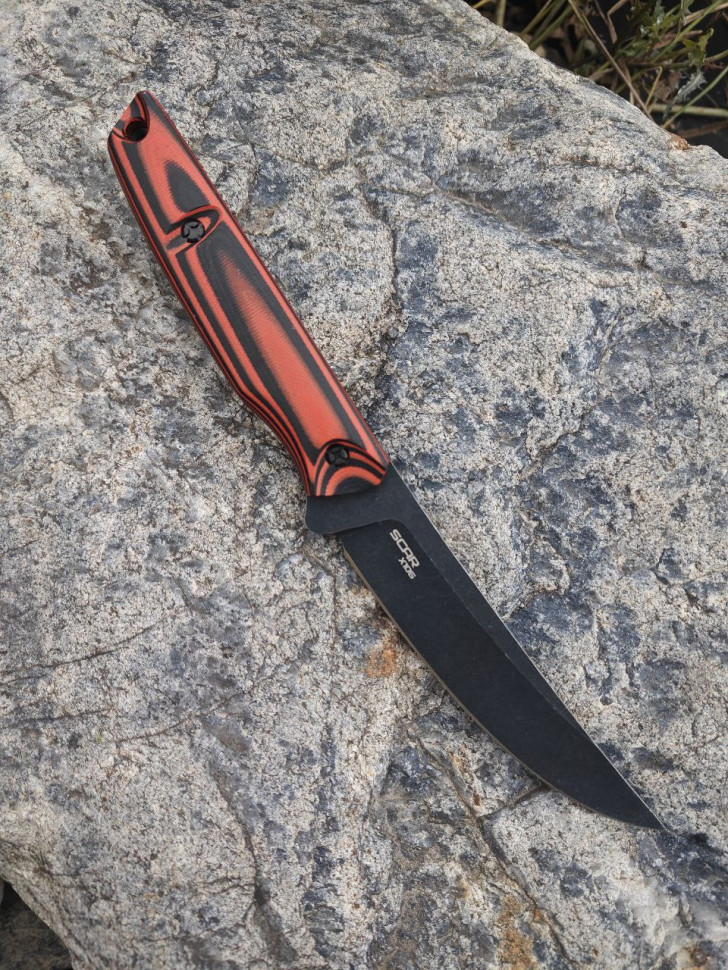 Нож туристический "Scar red black", N.C.Custom
