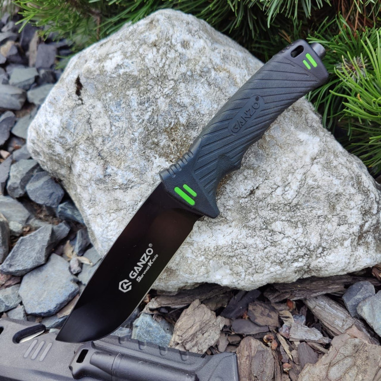 Нож туристический Ganzo G8012-BK
