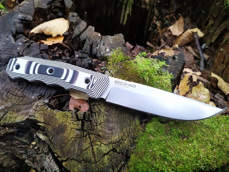 Туристический нож Echo (G10) К340 StoneWash от Kizlyar Supreme