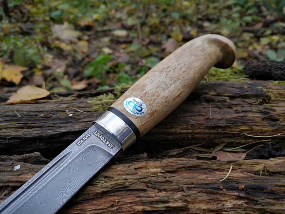 Нож туристический, Финка Lappi, карельская береза, ZDI-1016, Златоуст АиР
