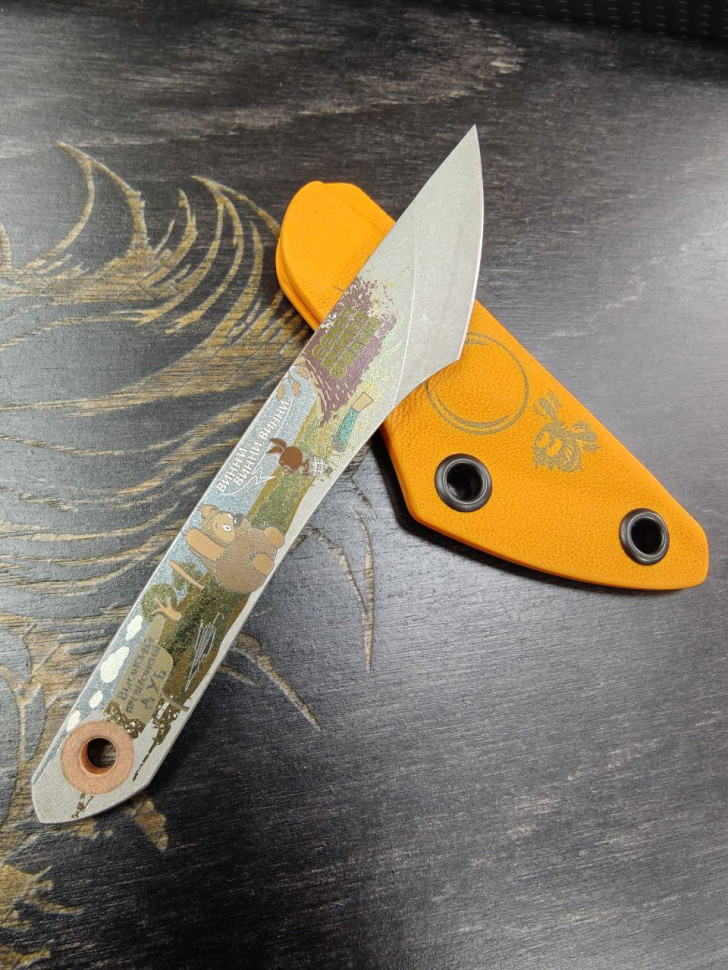 Нож Киридаши Винни-Пух Союзмультфильм (SW, Orange) NC Custom