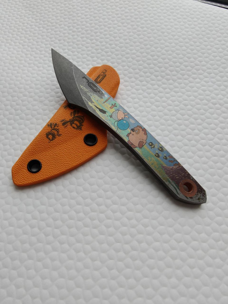 Нож Киридаши Винни-Пух Союзмультфильм (SW, Orange) NC Custom