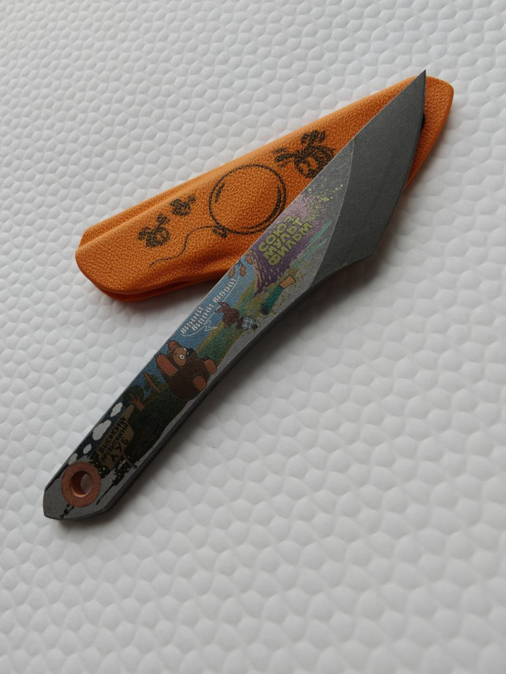 Нож Киридаши Винни-Пух Союзмультфильм (SW, Orange) NC Custom