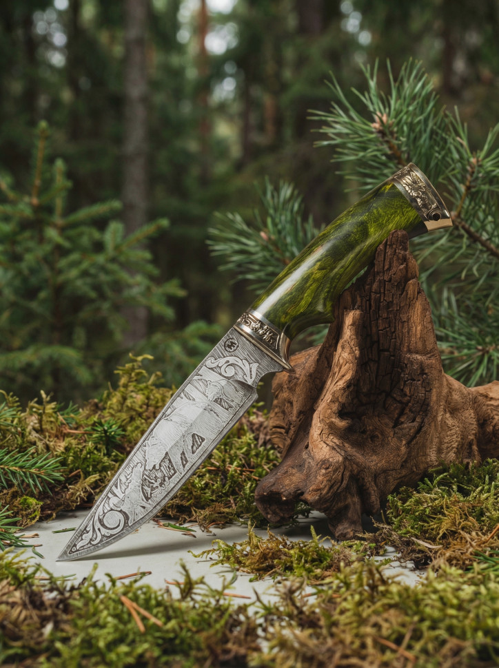 подарочный нож с гравировкой для охотника охотничья тематика
