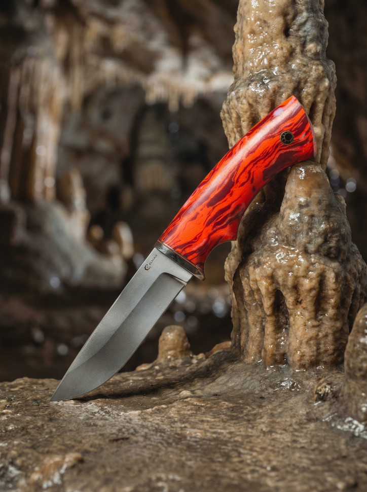 Нож Егерь, ст.ELMAX, мельхиор, микарта