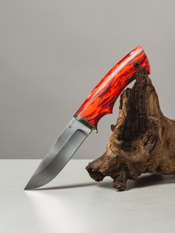 Нож Егерь, ст.ELMAX, мельхиор, микарта