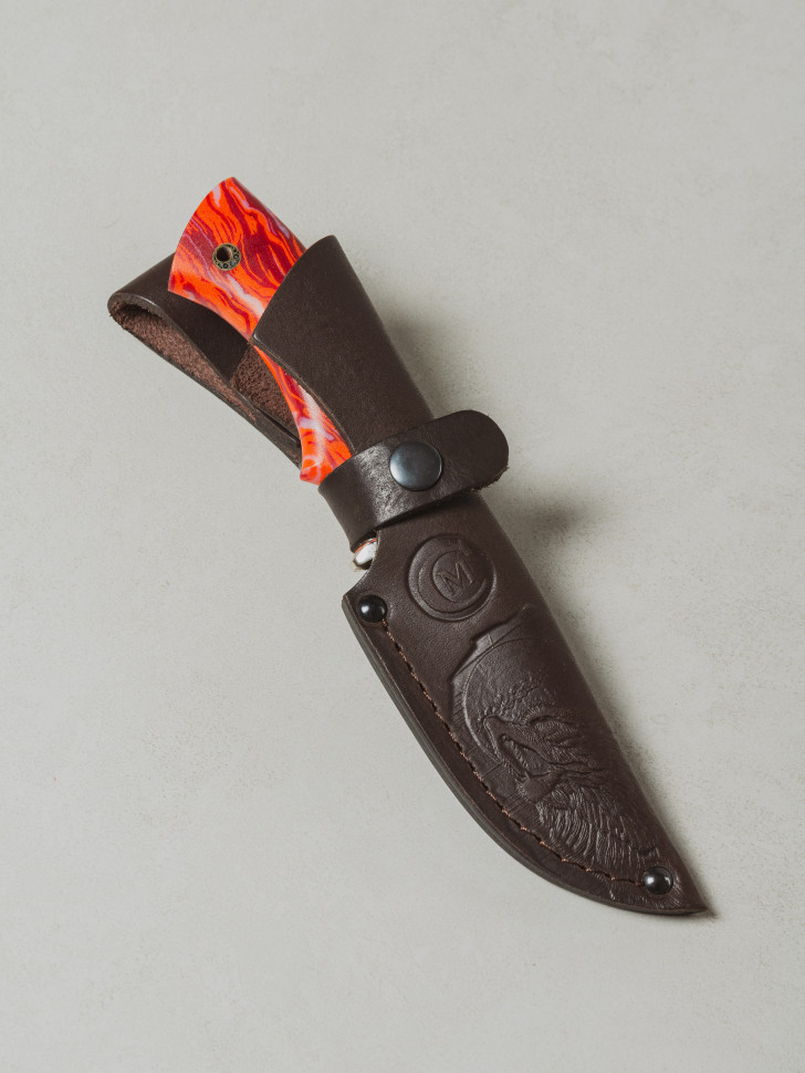 Нож Егерь, ст.ELMAX, мельхиор, микарта