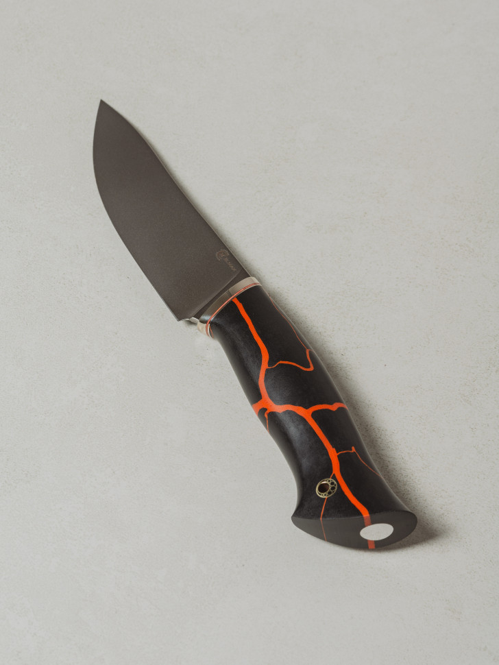 Нож Кайман, ст.ELMAX, мельхиор, микарта