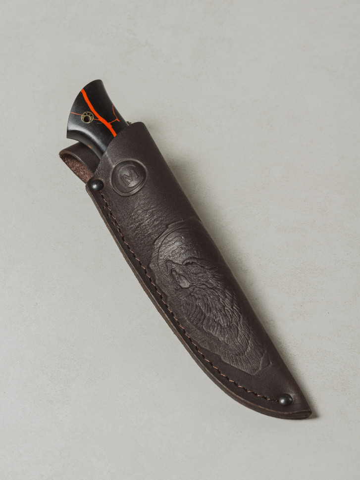 Нож Кайман, ст.ELMAX, мельхиор, микарта