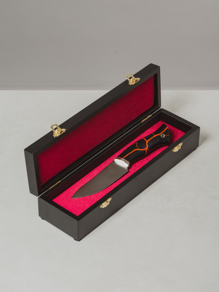 Нож Кайман, ст.ELMAX, мельхиор, микарта