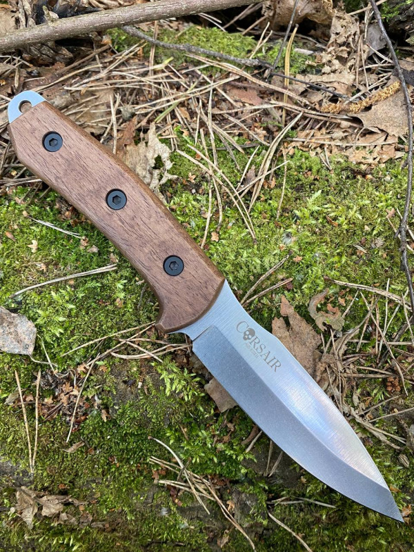 Туристический нож Corsair (дерево) AUS8 StoneWash от Kizlyar Supreme