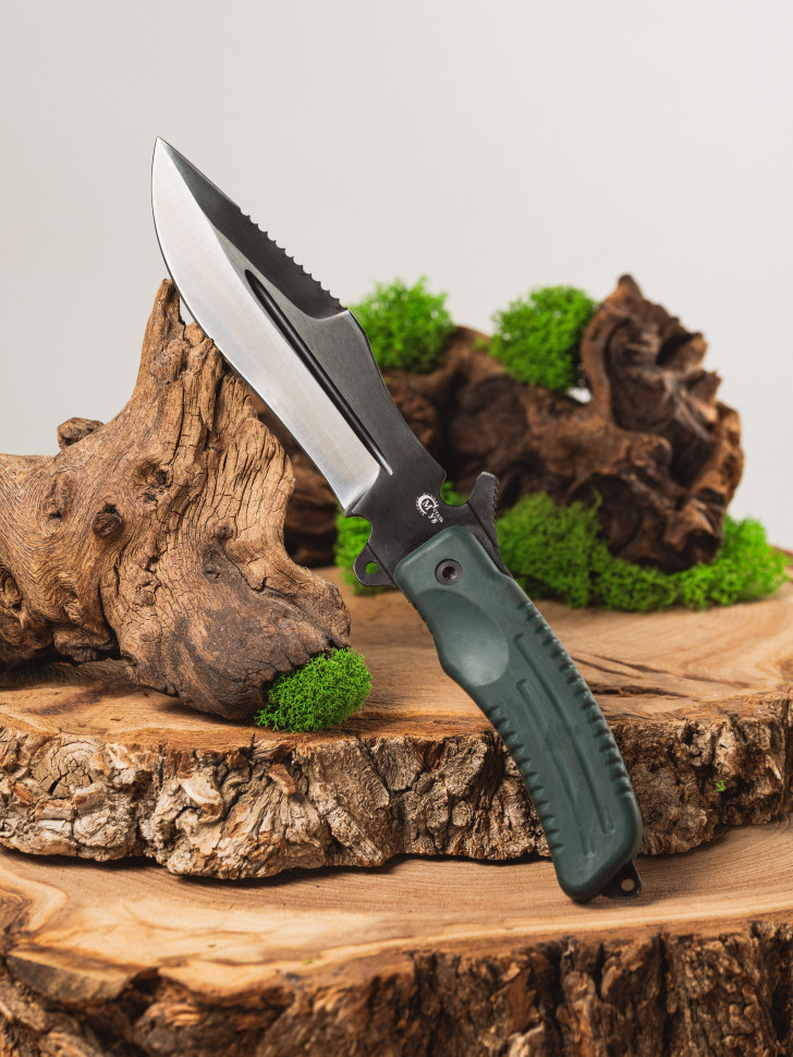 Нож Армейский, ст. У8 (углерод) рукоять Elastron