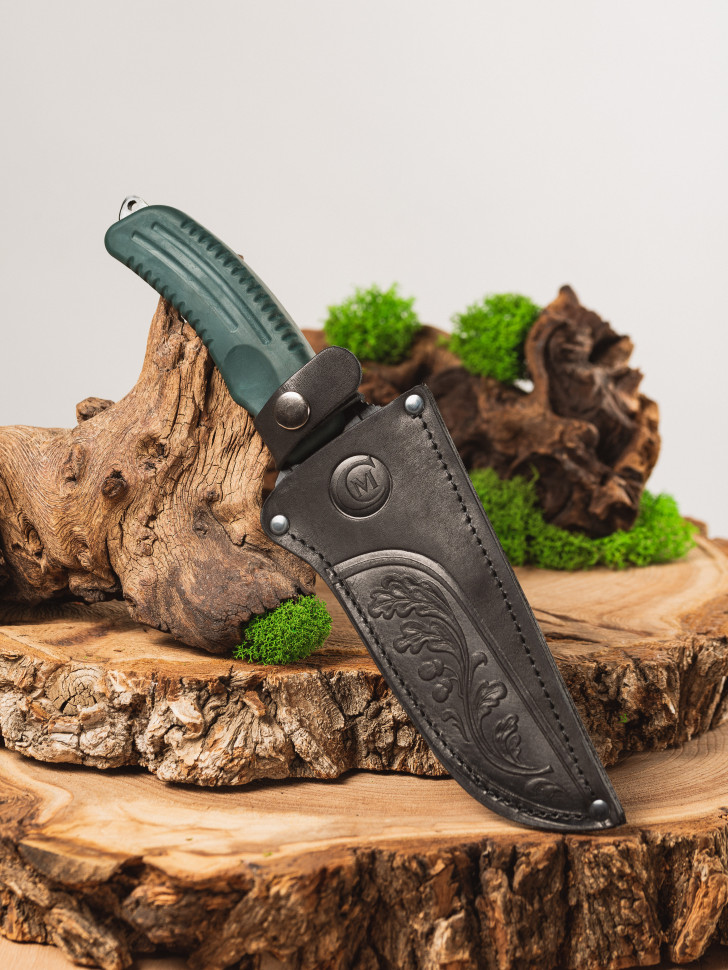 Нож Армейский, ст. У8 (углерод) рукоять Elastron