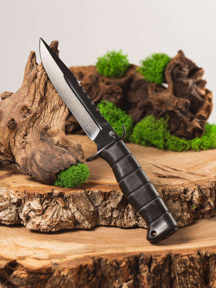 Нож НКВД-1, ст.У8 рук. Elastron, чехол пластик