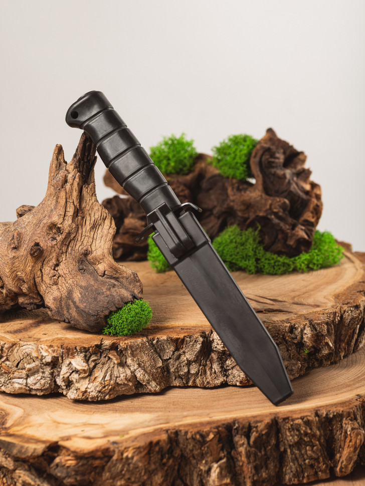 Нож НКВД-1, ст.У8 рук. Elastron, чехол пластик