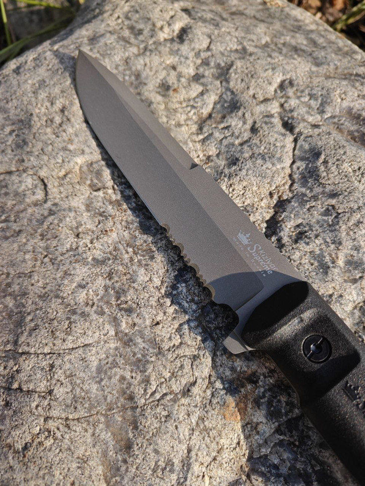 Нож тактический Alpha D2 Serrated SW Kizlyar Supreme