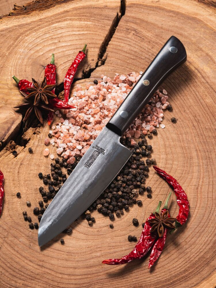 Кухонный нож Santoku Mini кованый 185010