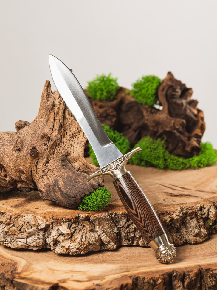 Нож Адмирал,кован,ст Х12МФ,литье венге