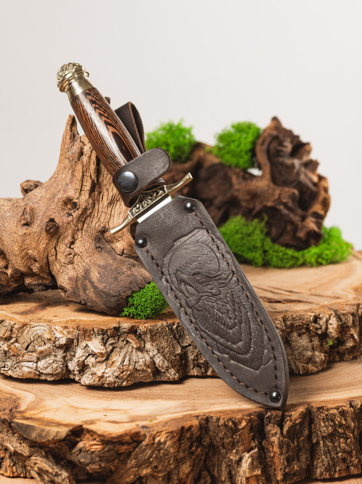 Нож Адмирал,кован,ст Х12МФ,литье венге