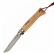 Нож OPINEL №8, нержавеющая сталь, рукоять из бука, с кожаным темляком 001321