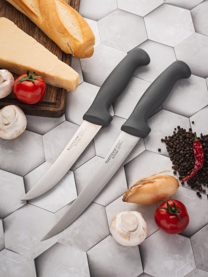 Комплект кухонных ножей обвалочный и филейный для мяса и рыбы Butcher