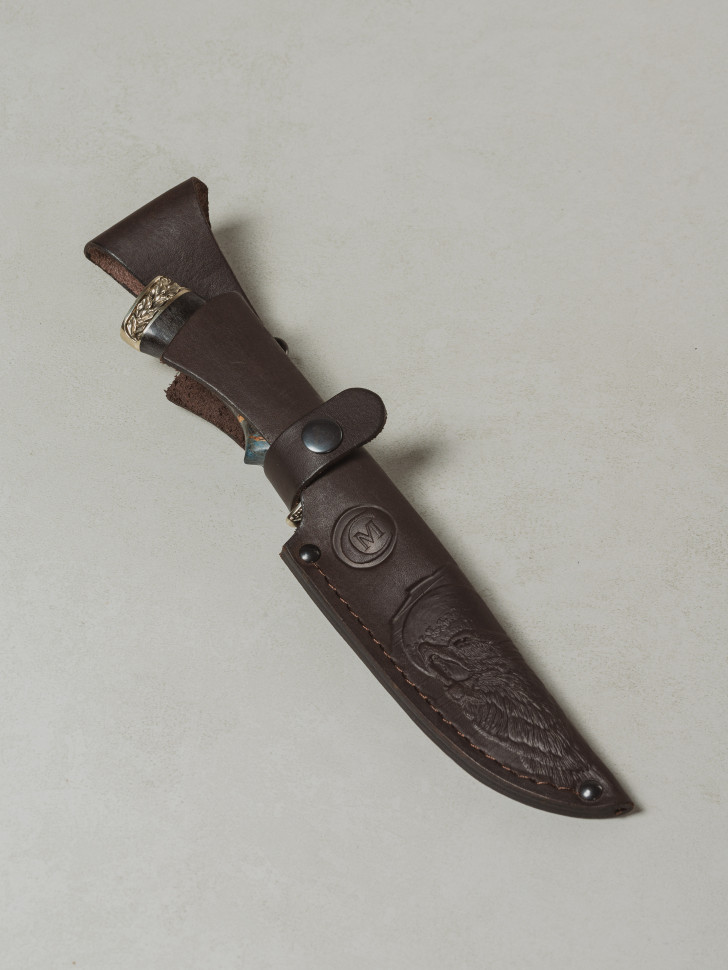 Нож Щука,ст. ELMAX, литье,стаб. кар.береза