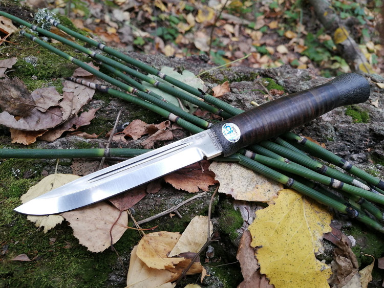Нож туристический "Финка-3", кожа, Златоуст АиР
