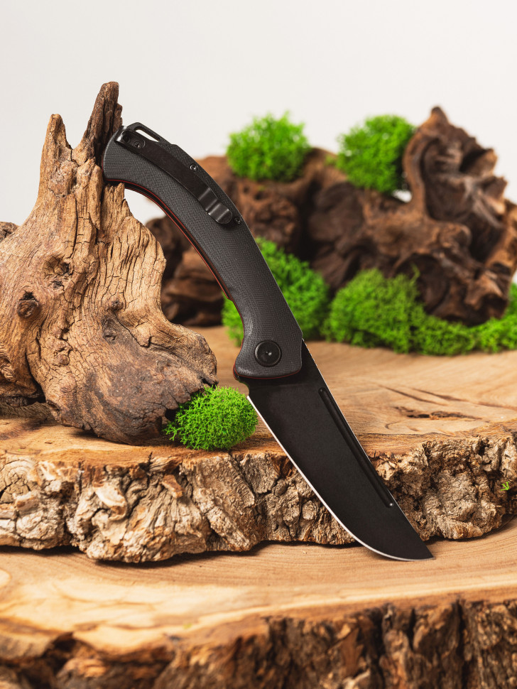 Нож Узбекский сред., складной ст.N690, рук.G10 черный