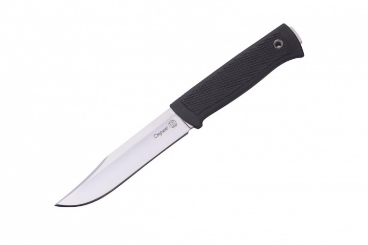 Нож туристический "Стрикс", elastron, черный stonewash, Кизляр