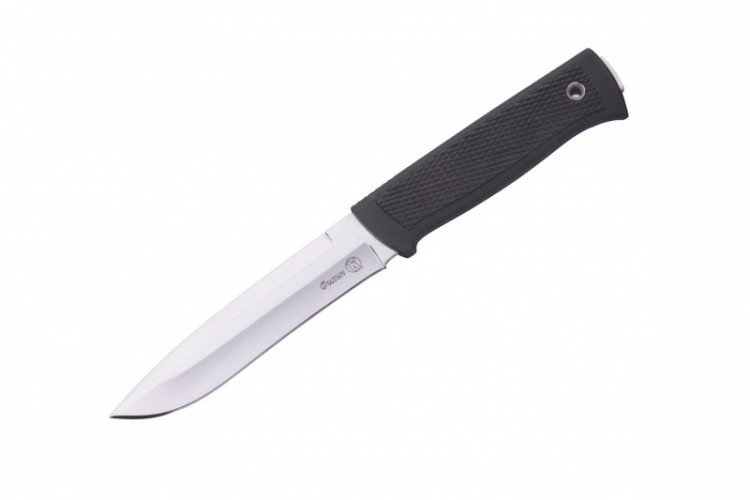 Нож туристический "Филин", elastron, черный stonewash, Кизляр