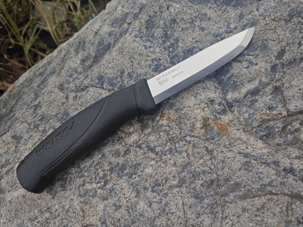 Нож Morakniv Companion Black, нержавеющая сталь, цвет черный, 12141