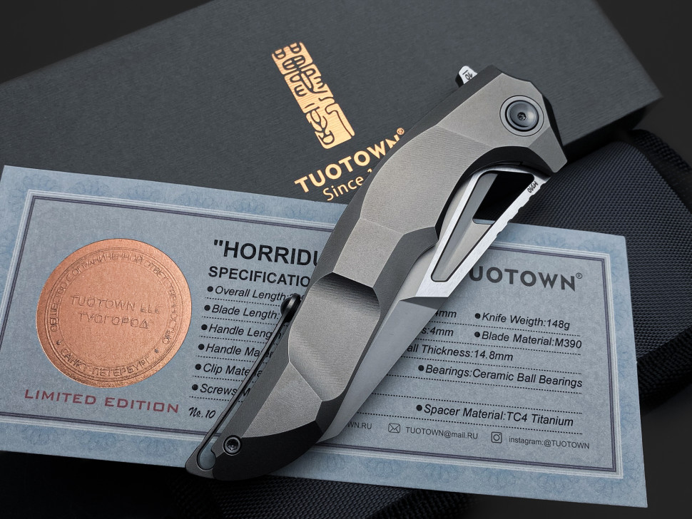Складной нож HORRIDUS 2 M390 премиум TuoTown